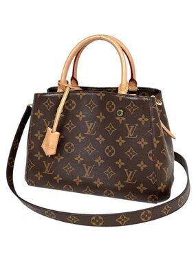 Louis Vuitton Montaigne BB 2-Way Shoulder Bag Monogram Brown